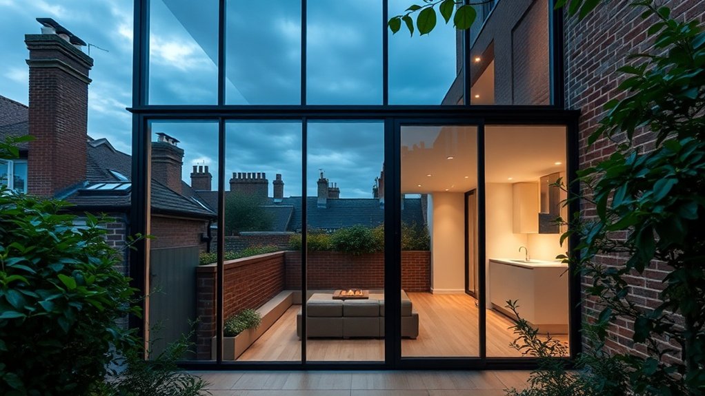 Glass Extension Walls Maida Vale