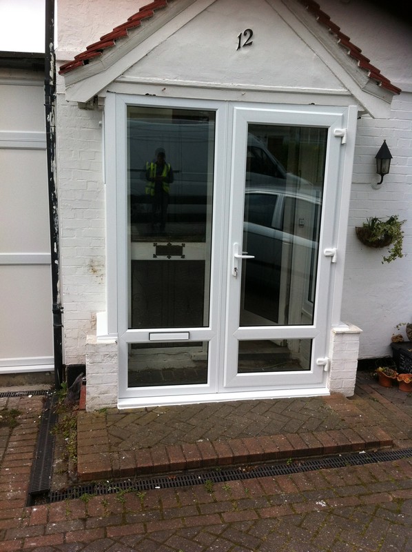 uPVC French doors fitted as front entrance in Maida Vale