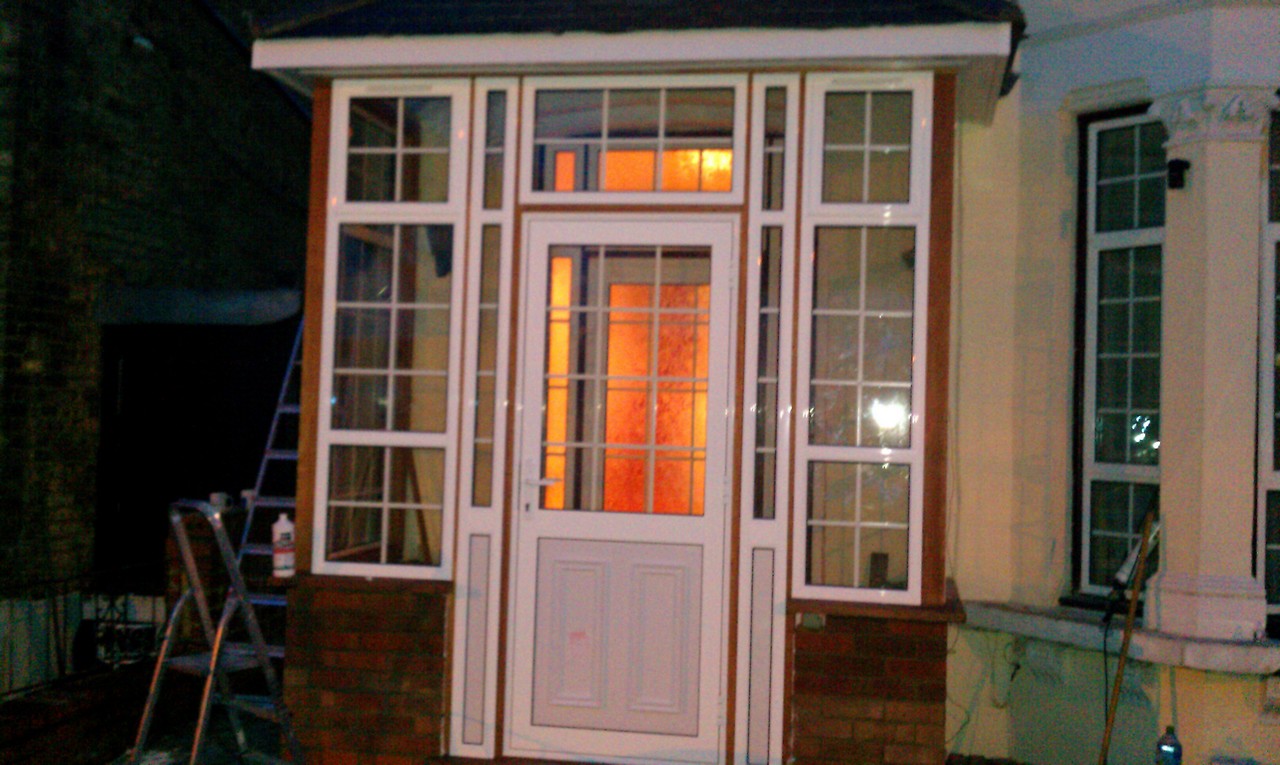 uPVC porch with Georgian bar glazing installed in Maida Vale